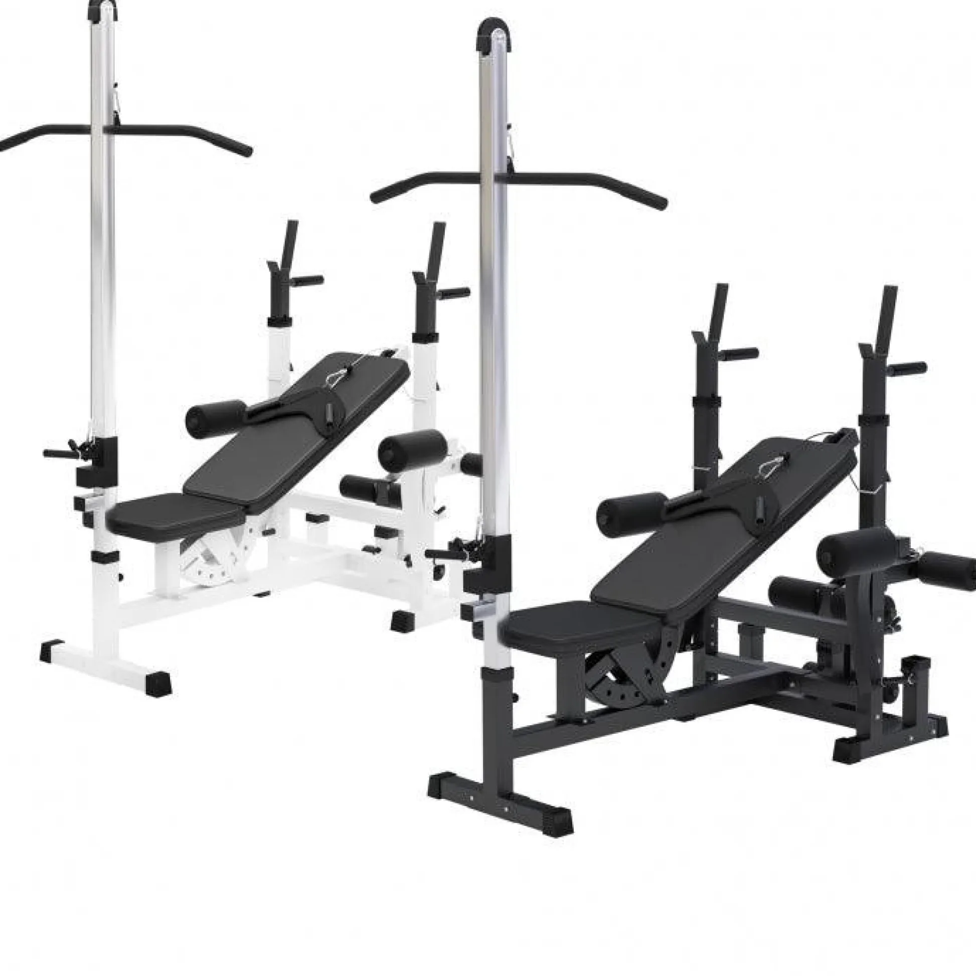 Gorilla Sports Kraftstation Universal inkl, Latzugturm Weiss Online