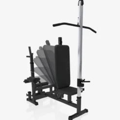 Gorilla Sports Kraftstation Universal inkl, Latzugturm Schwarz Clearance