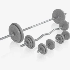 Gorilla Sports Kraftstation Universal inkl, Langhantel Set Gusseisen 108 kg Weiss Online