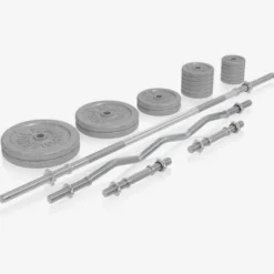 Gorilla Sports Kraftstation Universal inkl, Langhantel Set Gusseisen 108 kg Weiss Online