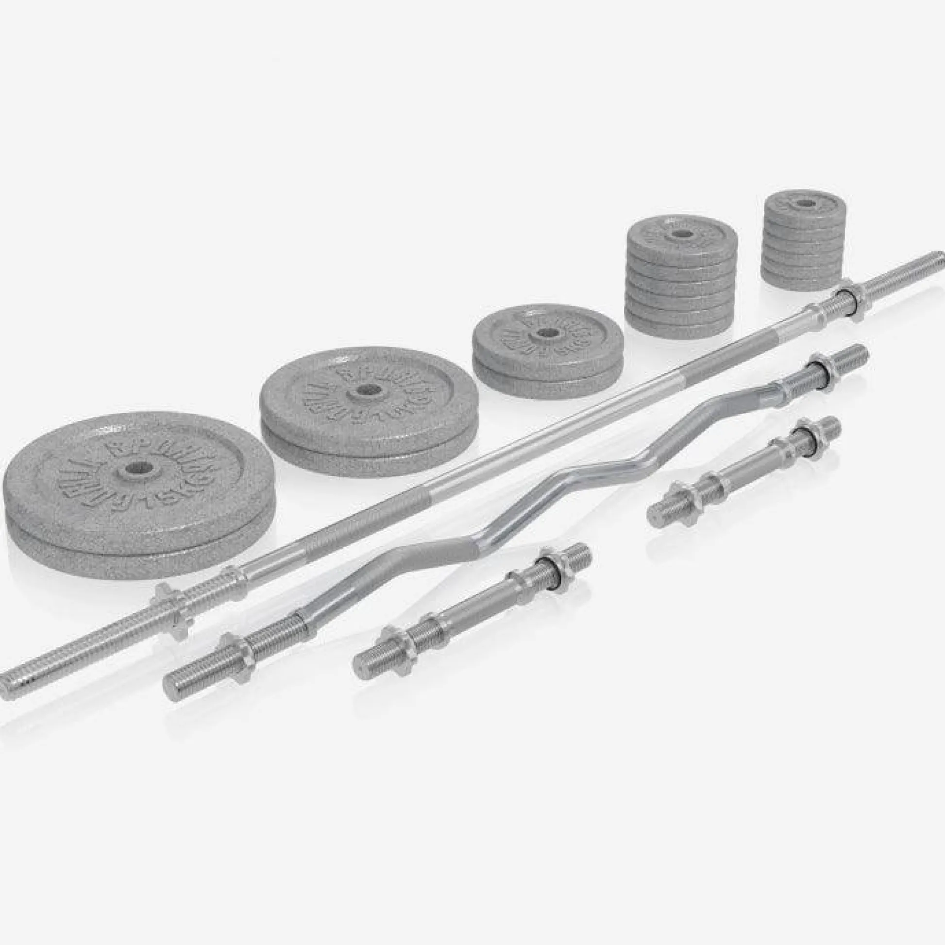 Gorilla Sports Kraftstation Universal inkl, Langhantel Set Gusseisen 108 kg Weiss Online