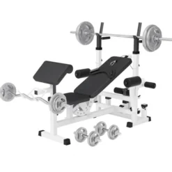 Gorilla Sports Kraftstation Universal Set Gusseisen Gripper 108 kg Weiss Online