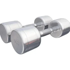 Gorilla Sports Kurzhantel Chrom 1 - 20 kg Chrom / Silber Hot