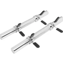 Gorilla Sports Kurzhantel 2er Set 35 cm mit Federverschlüssen Silber Best