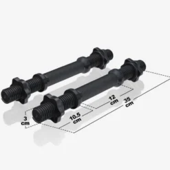 Gorilla Sports Kurzhantel 2er Set 35 cm mit Sternverschlüssen Schwarz Online
