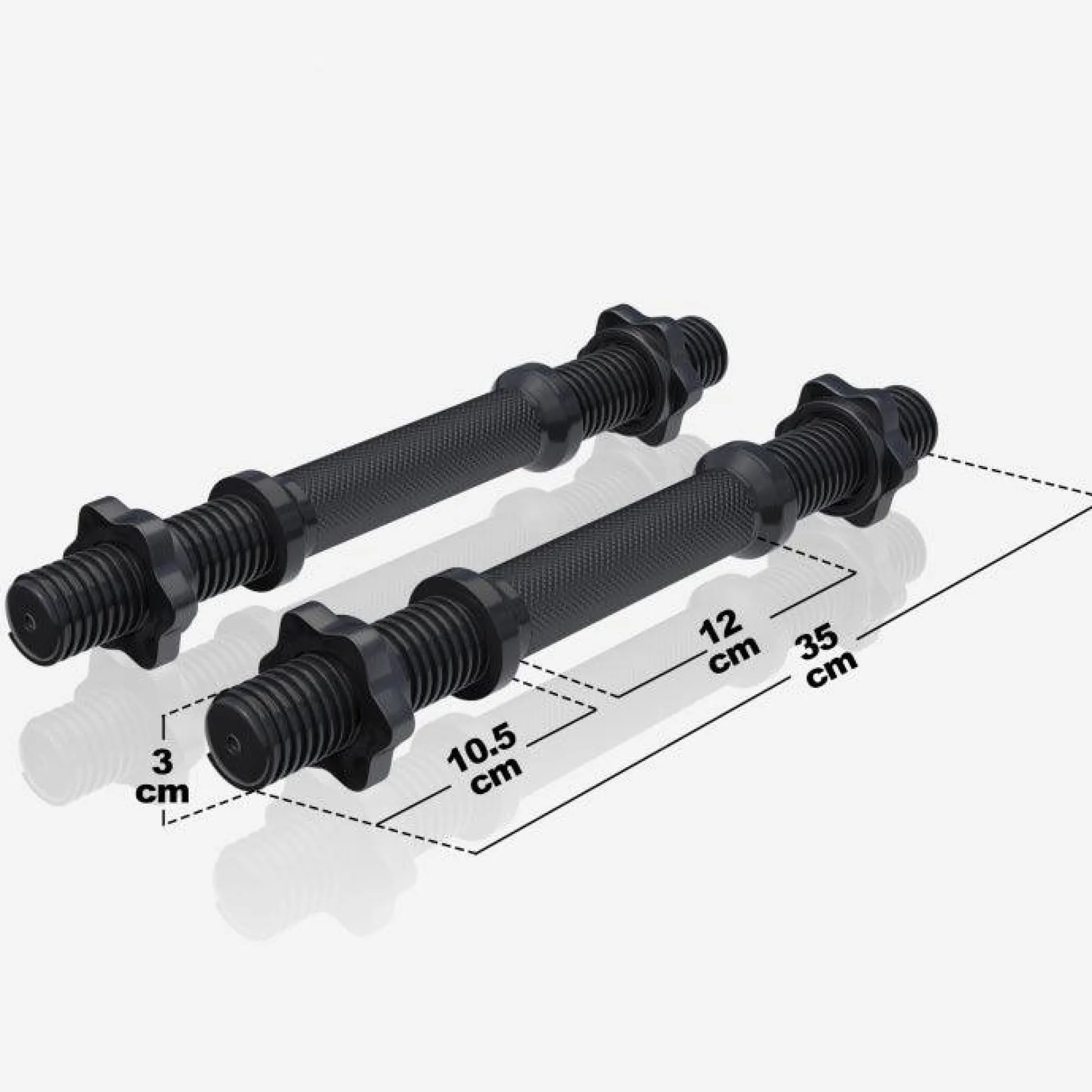 Gorilla Sports Kurzhantel 2er Set 35 cm mit Sternverschlüssen Schwarz Online
