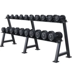 Gorilla Sports Kurzhantel Gummi 2,5 - 40 kg Schwarz Discount