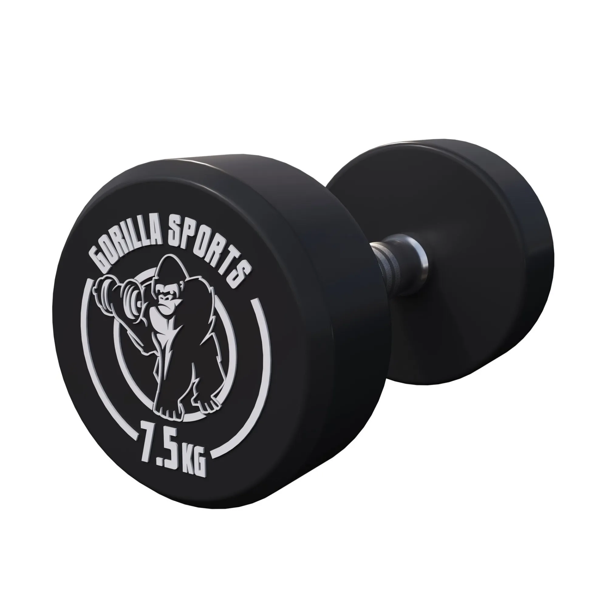Gorilla Sports Kurzhantel Gummi 2,5 - 40 kg Schwarz / Weiß Online