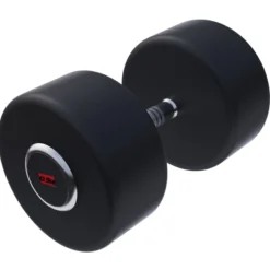 Gorilla Sports Kurzhantel Gummi PRO 2,5 - 50 kg Chrom / Schwarz Sale