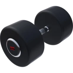 Gorilla Sports Kurzhantel Gummi PRO 2,5 - 50 kg Chrom / Schwarz Online