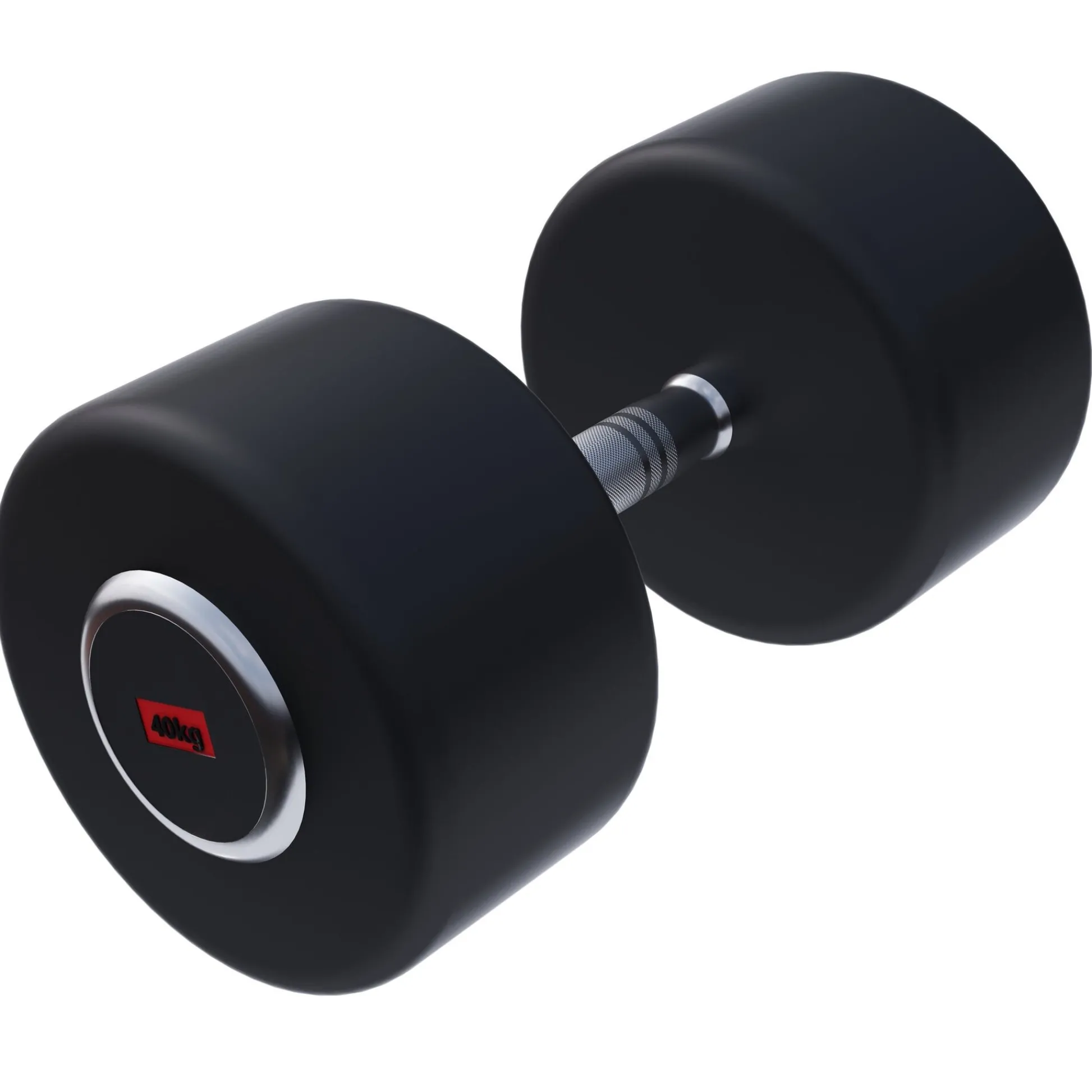 Gorilla Sports Kurzhantel Gummi PRO 2,5 - 50 kg Chrom / Schwarz Online