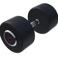 Gorilla Sports Kurzhantel Gummi PRO 2,5 - 50 kg Chrom / Schwarz New
