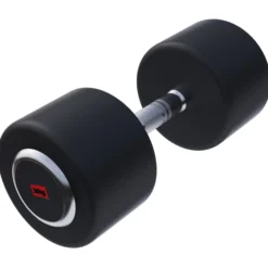 Gorilla Sports Kurzhantel Gummi PRO 2,5 - 50 kg Chrom / Schwarz Discount
