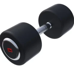 Gorilla Sports Kurzhantel Gummi PRO 2,5 - 50 kg Chrom / Schwarz Online