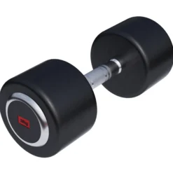 Gorilla Sports Kurzhantel Gummi PRO 2,5 - 50 kg Chrom / Schwarz Sale