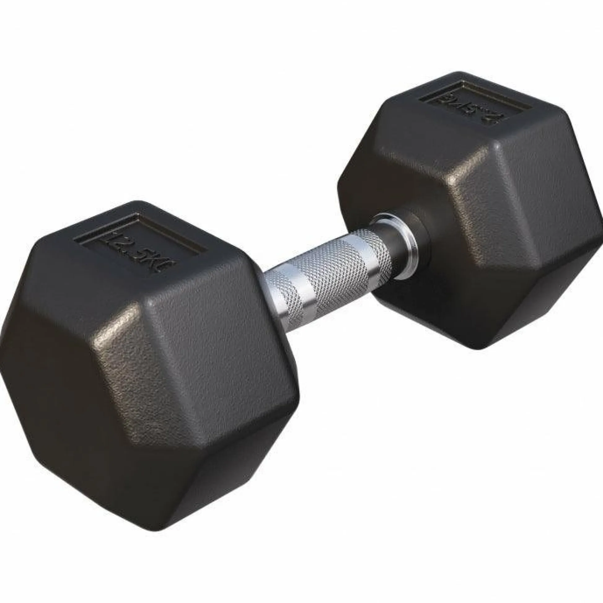 Gorilla Sports Kurzhantel Hexagon Gummi 2 - 50 kg Schwarz Clearance