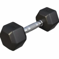 Gorilla Sports Kurzhantel Hexagon Gummi 2 - 50 kg Schwarz Discount