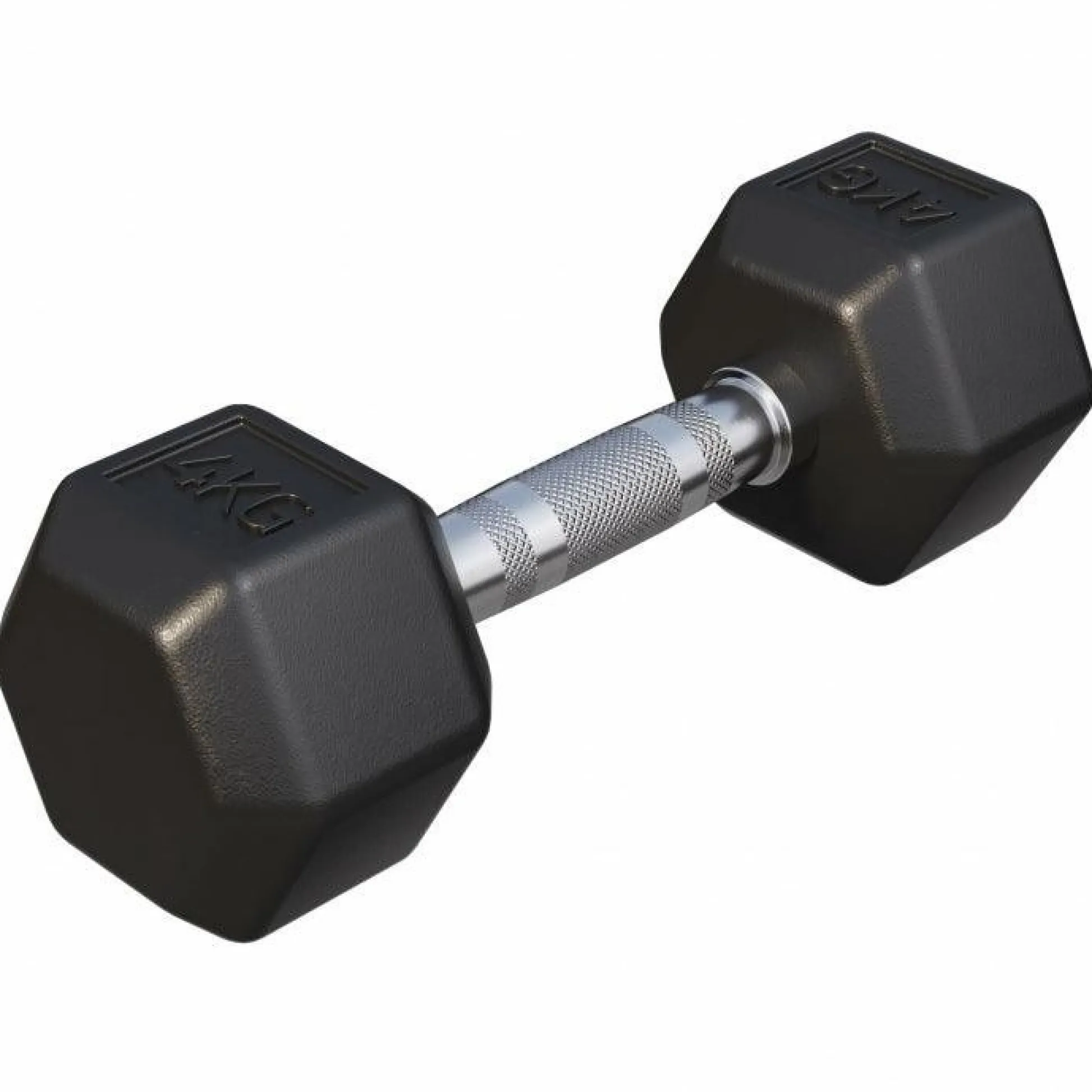 Gorilla Sports Kurzhantel Hexagon Gummi 2 - 50 kg Schwarz Discount
