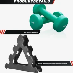 Gorilla Sports Kurzhanteln Gymnastik Neopren Rund 1 - 10 kg Discount