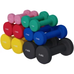 Gorilla Sports Kurzhanteln Gymnastik Neopren Rund 1 - 10 kg Verschieden Sale