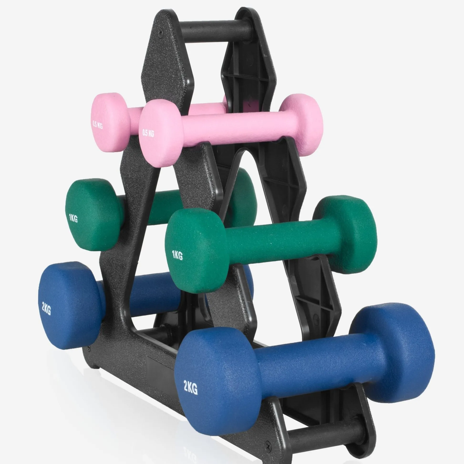 Gorilla Sports Kurzhanteln Gymnastik Neopren Rund 1 - 10 kg Rot Outlet