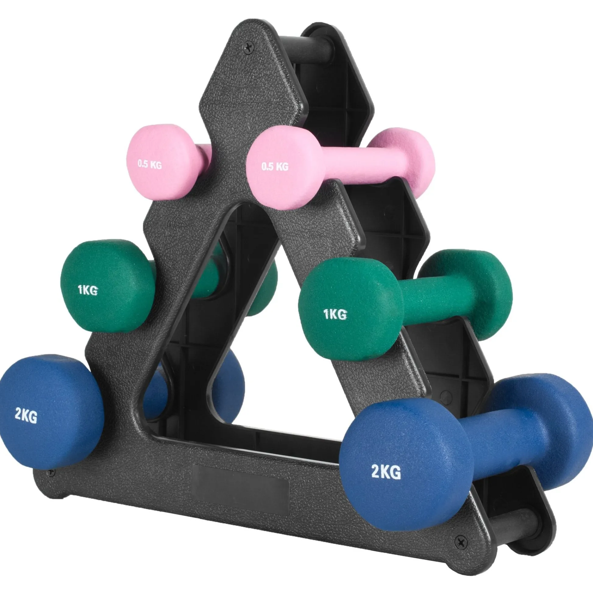 Gorilla Sports Kurzhanteln Gymnastik Neopren Rund 1 - 10 kg Rot Outlet