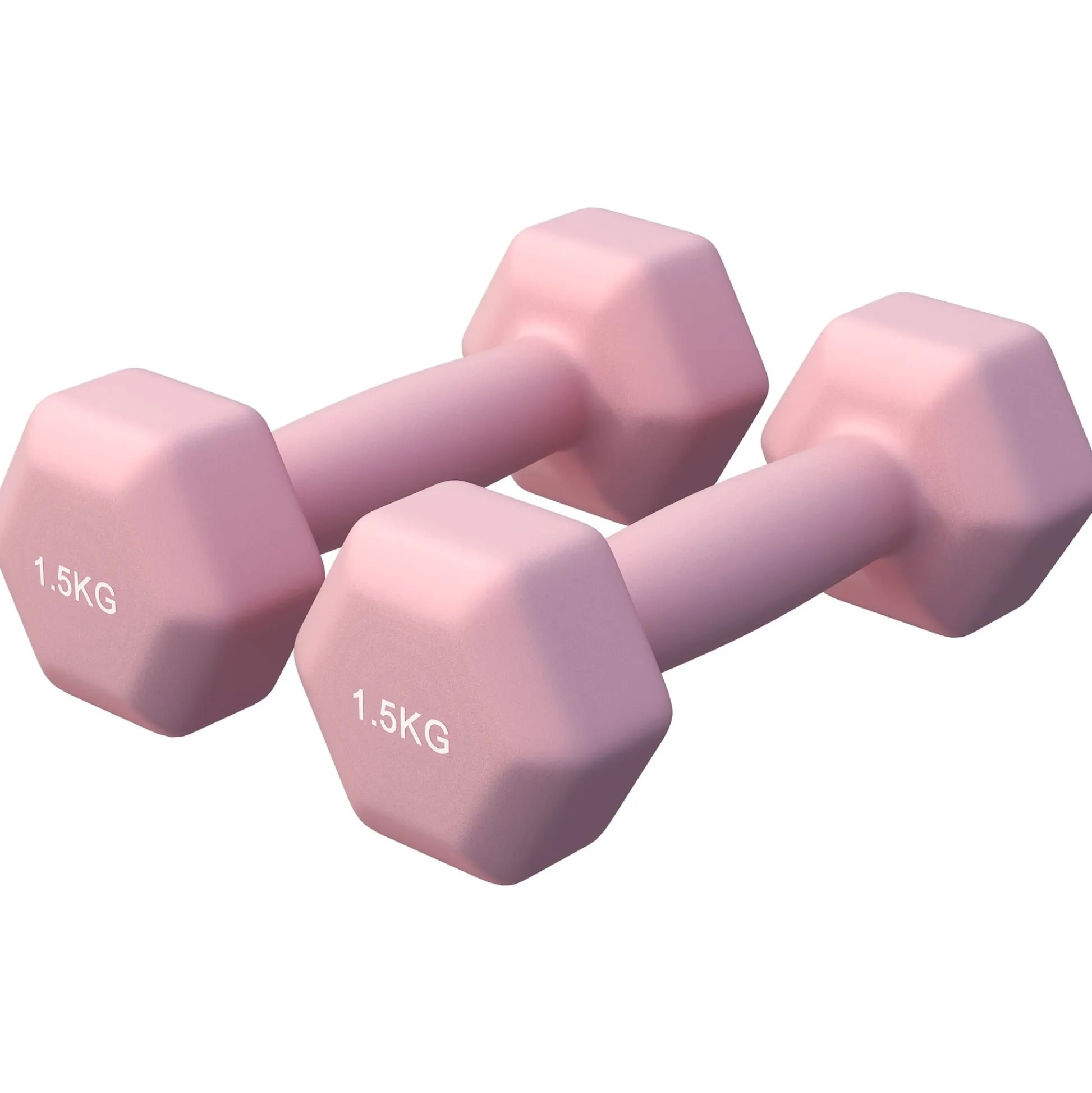 Gorilla Sports Kurzhanteln Gymnastik Neopren Hexagon 2 - 10 kg Koralle Outlet