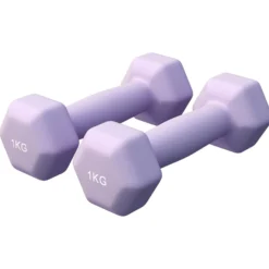 Gorilla Sports Kurzhanteln Gymnastik Neopren Hexagon 2 - 10 kg Lila Sale