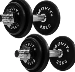 MOVIT Kurzhanteln Set 20 - 60 kg Schwarz Clearance