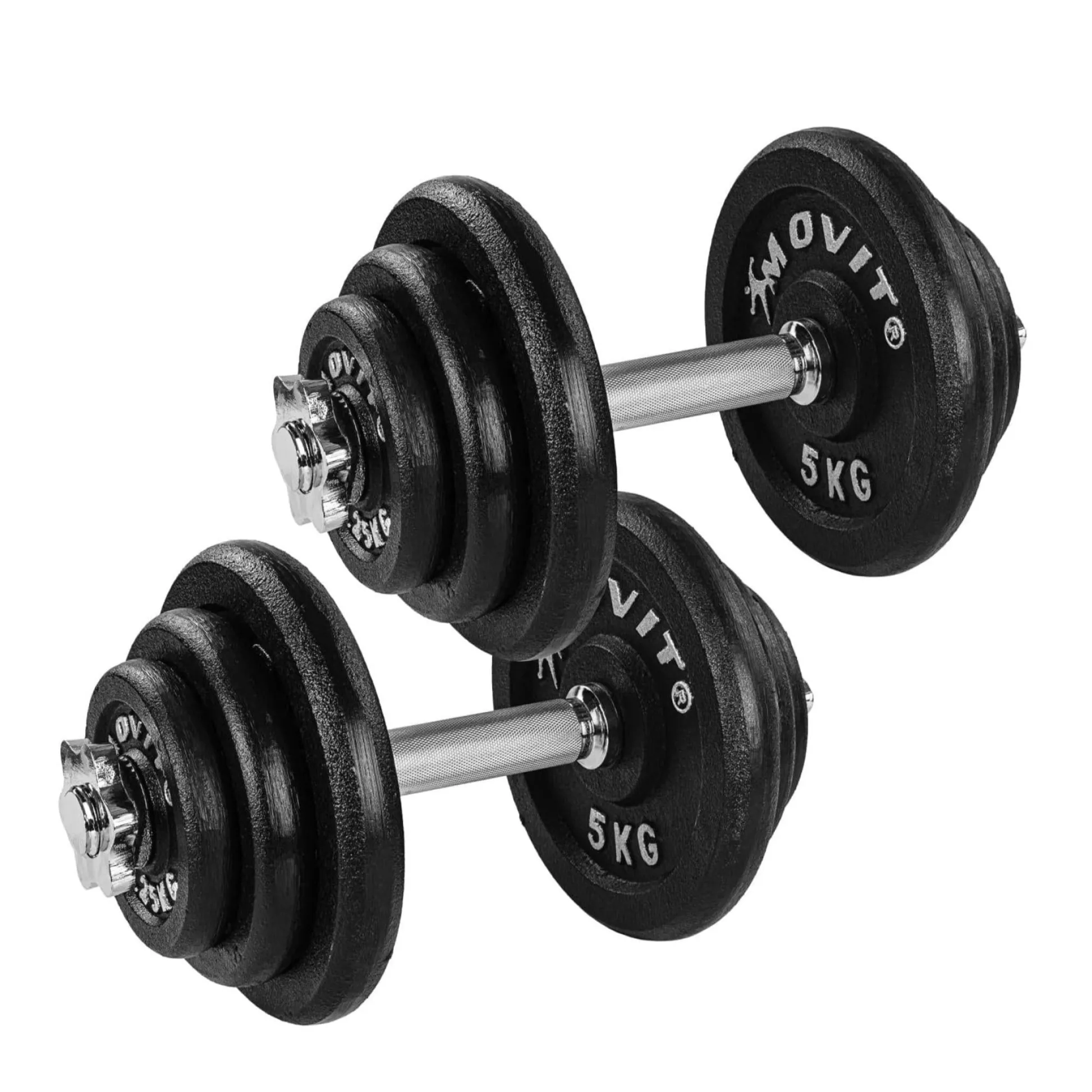 MOVIT Kurzhanteln Set 20 - 60 kg Schwarz