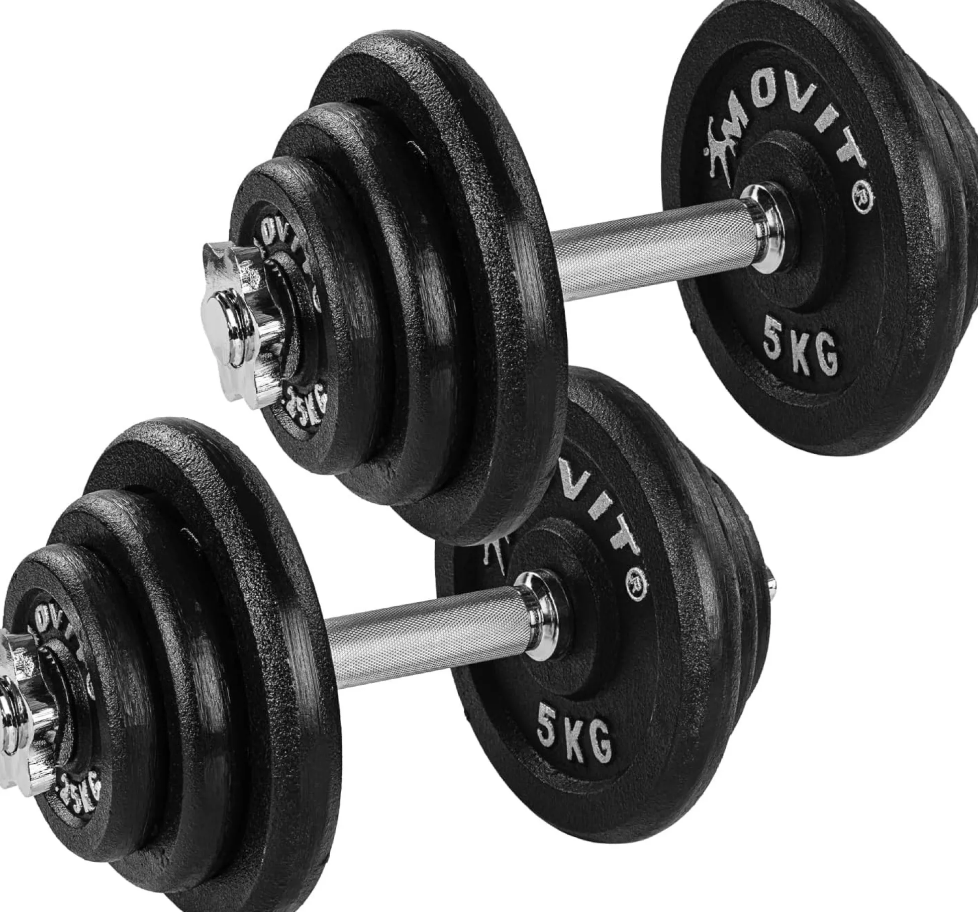 MOVIT Kurzhanteln Set 20 - 60 kg Schwarz Clearance