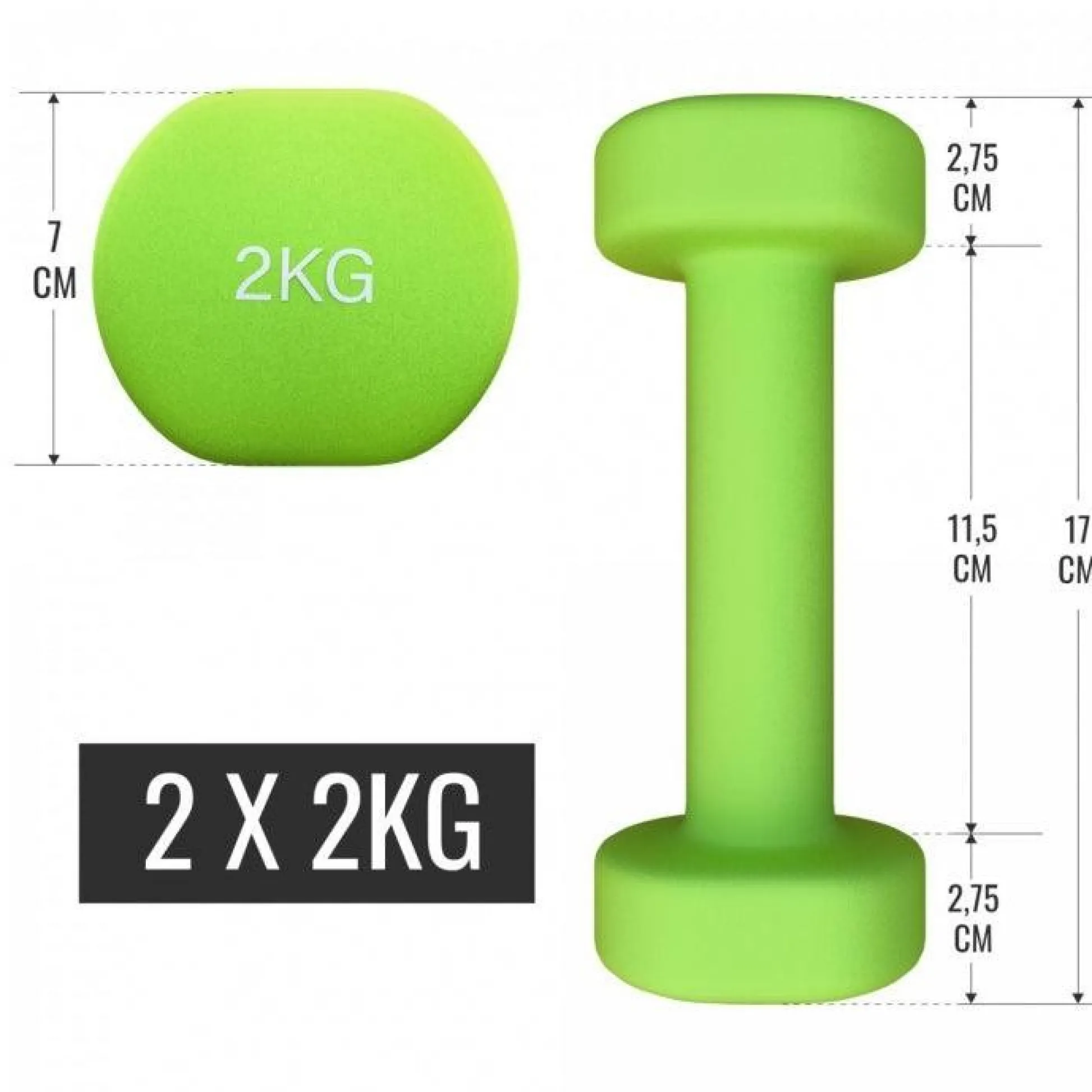 Gorilla Sports Kurzhantel Set Aerobic 12 kg inkl, Koffer Verschieden Clearance