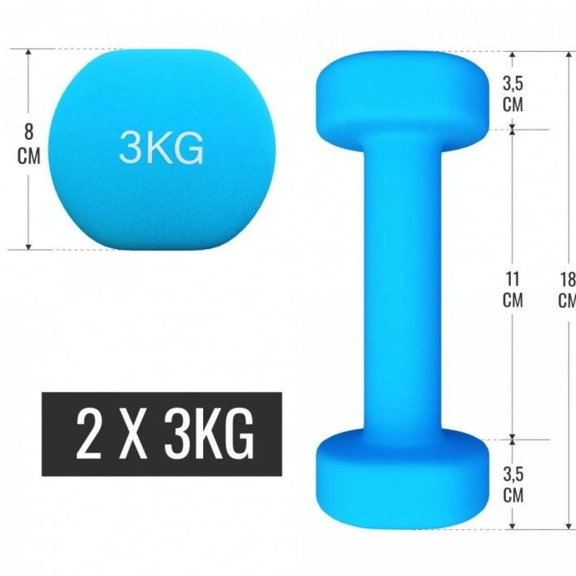 Gorilla Sports Kurzhantel Set Aerobic 12 kg inkl, Koffer Verschieden Clearance