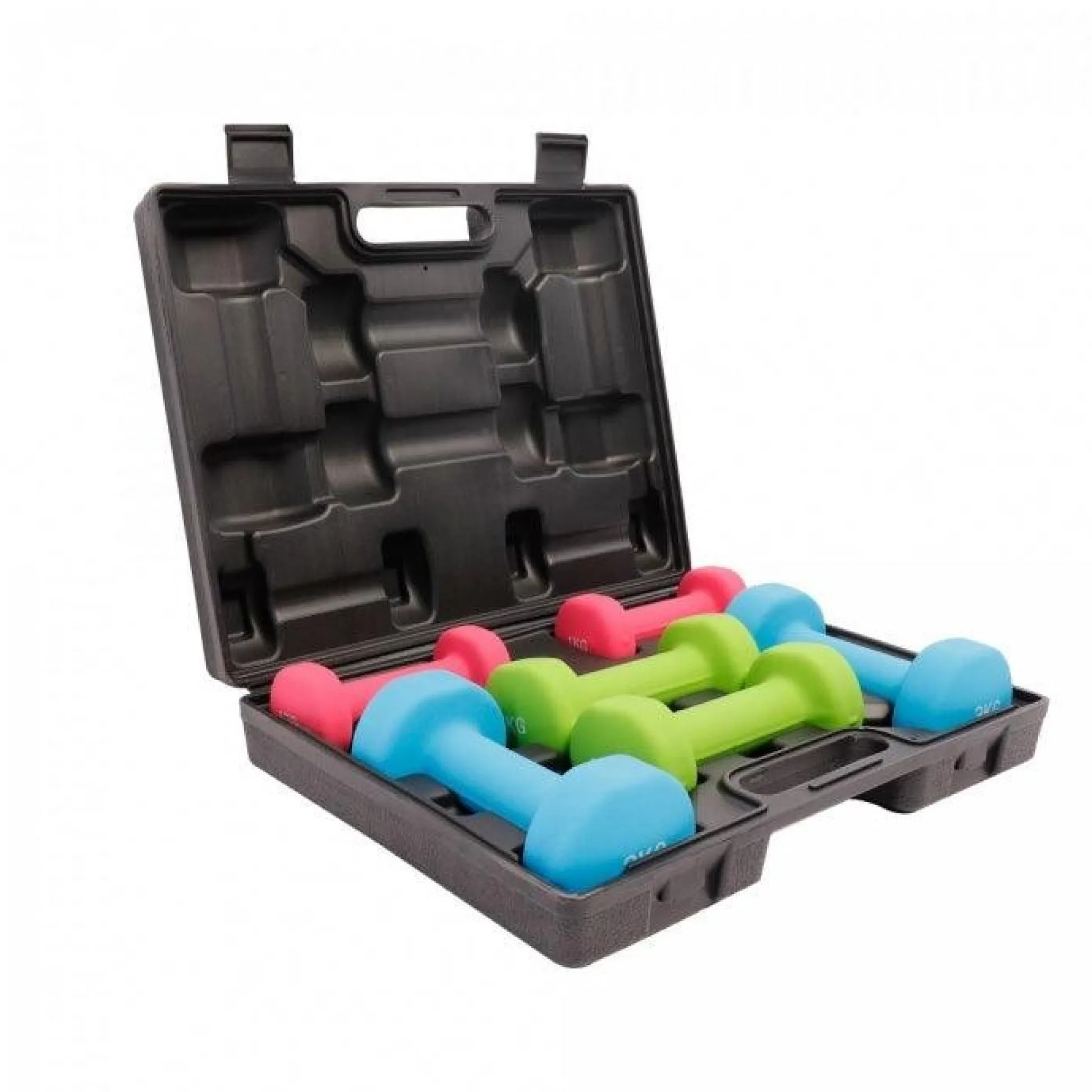 Gorilla Sports Kurzhantel Set Aerobic 12 kg inkl, Koffer Verschieden Clearance