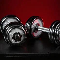 Gorilla Sports Kurzhantel Set Chrom 30 kg mit Sternverschlüssen Silber Clearance