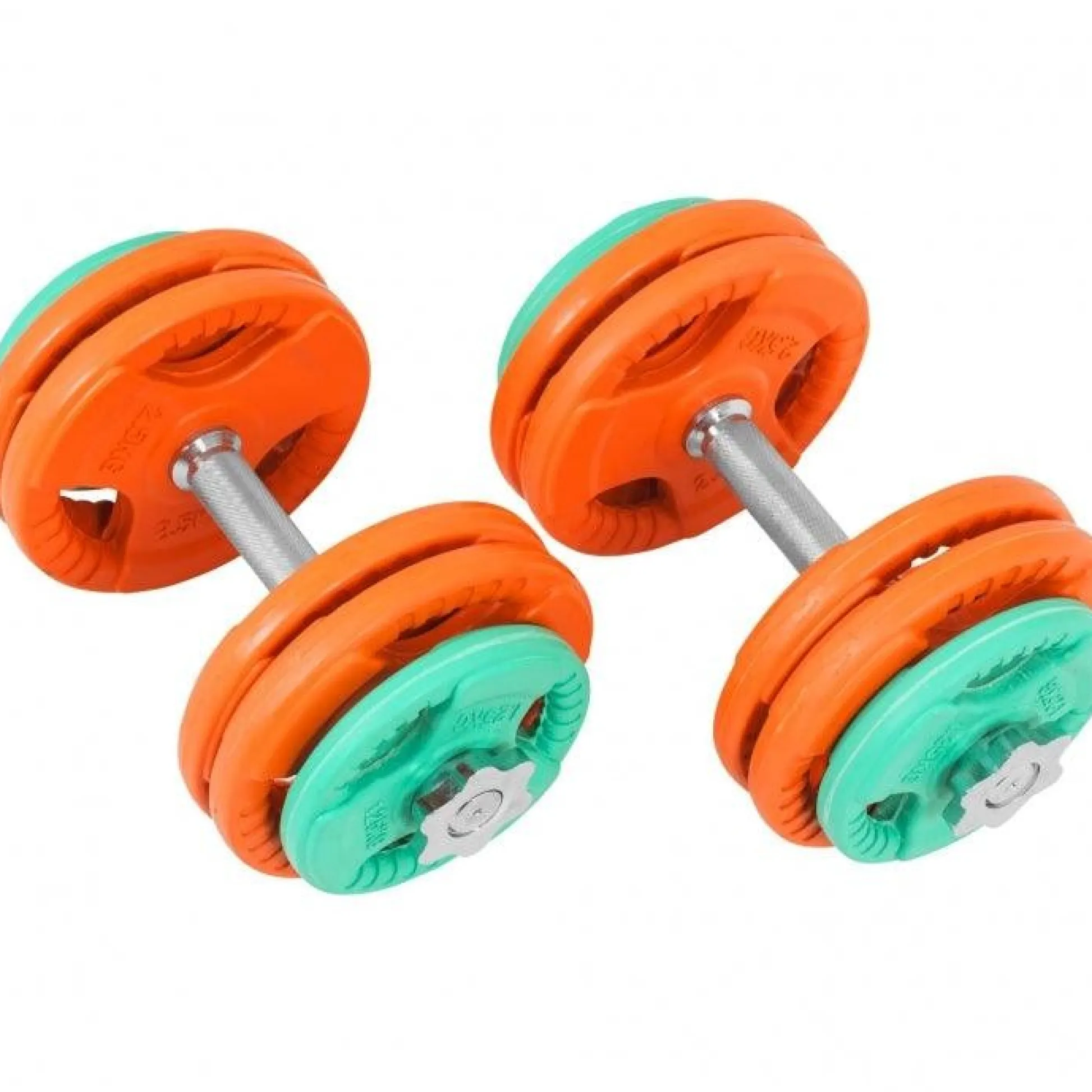 Gorilla Sports Kurzhantel Set Gummi Gripper 30 kg mit Verschlüssen Verschieden Outlet