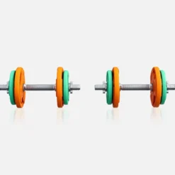 Gorilla Sports Kurzhantel Set Gummi Gripper 20 kg mit Verschlüssen Verschieden Best