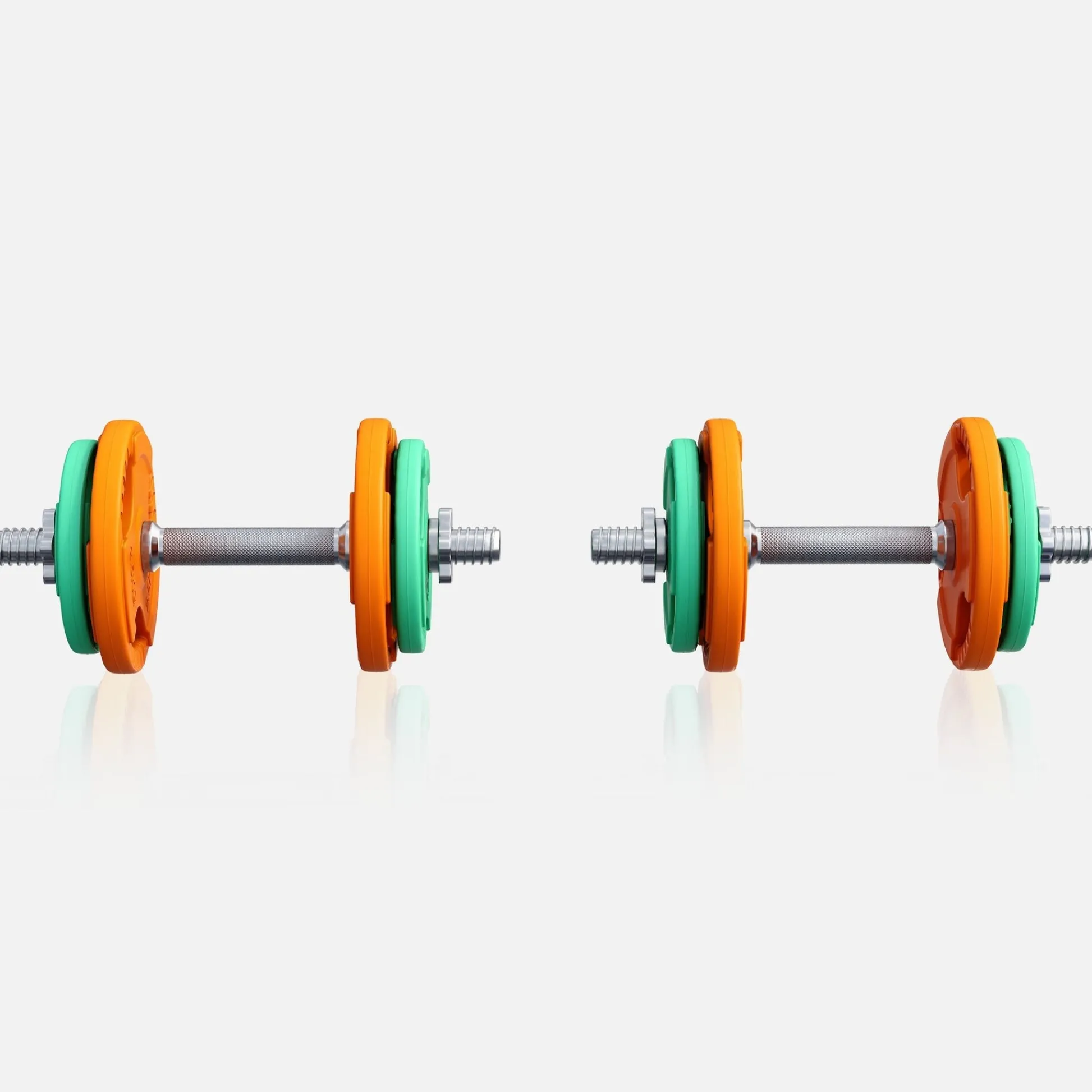 Gorilla Sports Kurzhantel Set Gummi Gripper 20 kg mit Verschlüssen Verschieden Best