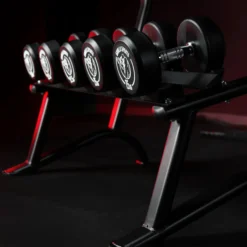 Gorilla Sports Kurzhantel Set Gummi 90 kg inkl, Ablage Schwarz Best