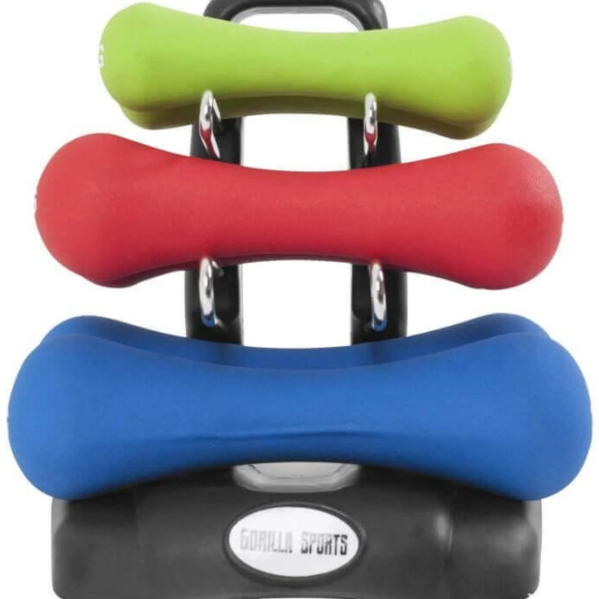 Gorilla Sports Kurzhantel Set Gymnastik Neopren 12 kg Verschieden