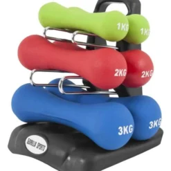 Gorilla Sports Kurzhantel Set Gymnastik Neopren 12 kg Verschieden