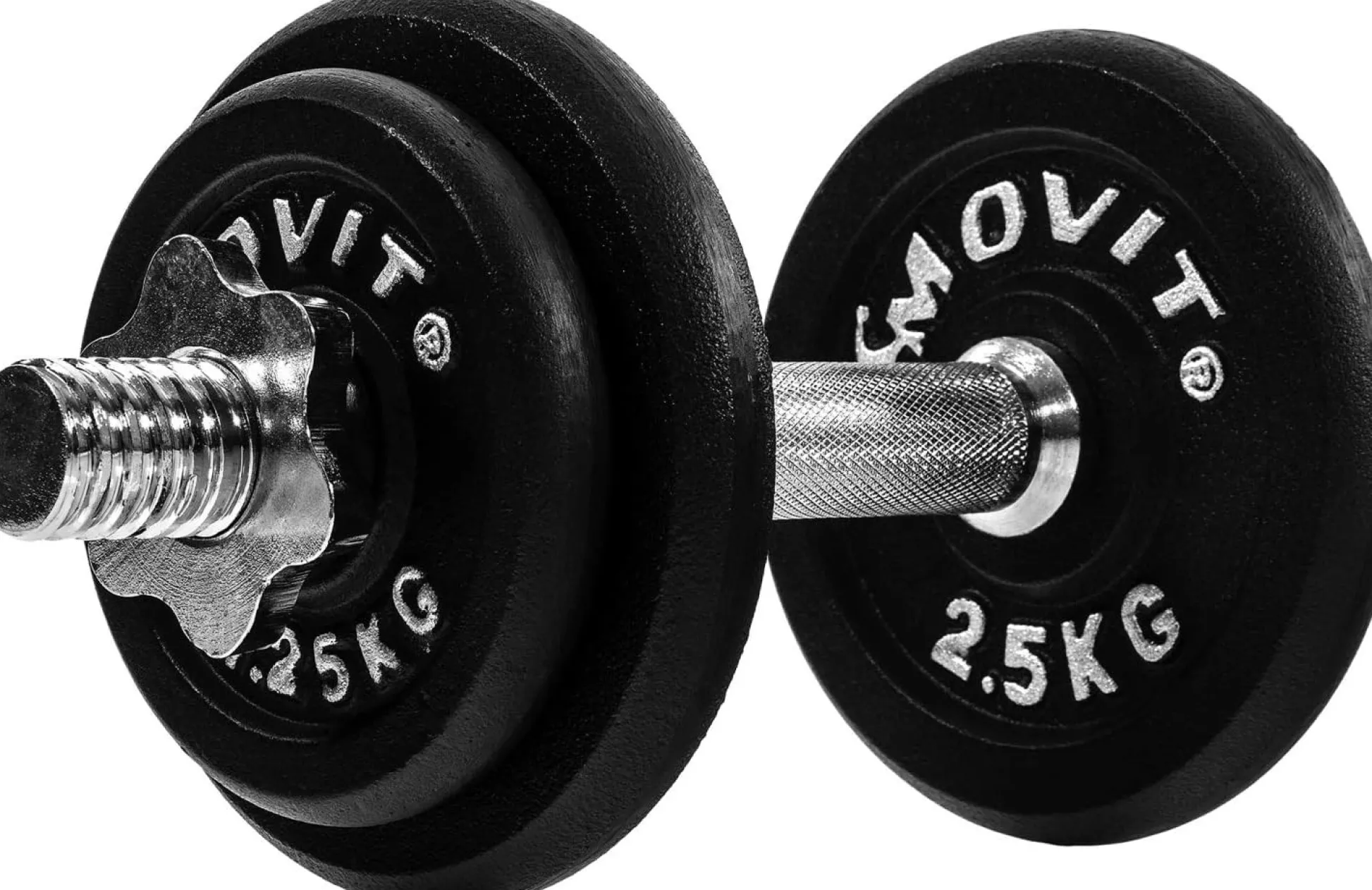 MOVIT Kurzhantel Set 10 - 30 kg Schwarz Hot