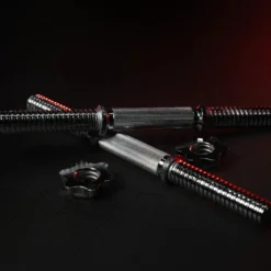 Gorilla Sports Kurzhantel Stange 35 und 42 cm mit Verschlüssen Silber Online