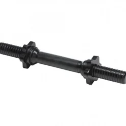 Gorilla Sports Kurzhantel Stange 35 und 42 cm mit Verschlüssen Schwarz New