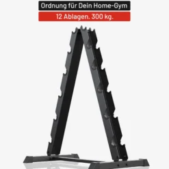 Gorilla Sports Kurzhantelständer Schwarz Online