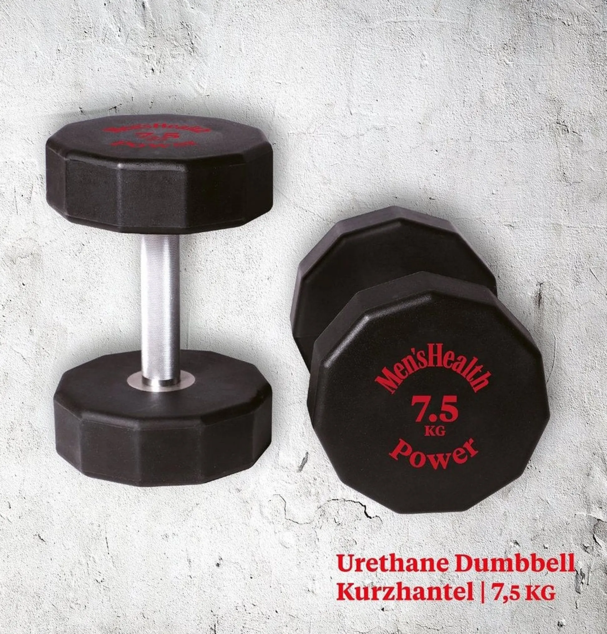 Lukadora Kurzhantel Urethane 5 - 30 kg Schwarz