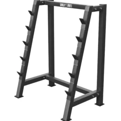 Gorilla Sports Langhantelablage für 5 Hantelstangen Weiss