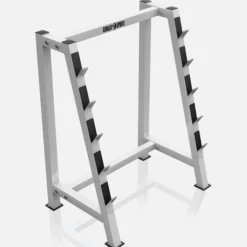 Gorilla Sports Langhantelablage für 5 Hantelstangen Weiss