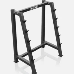 Gorilla Sports Langhantelablage für 5 Hantelstangen Weiss