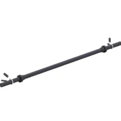 Gorilla Sports Langhantel Aerobic 130 cm mit Federverschlüssen Schwarz Best